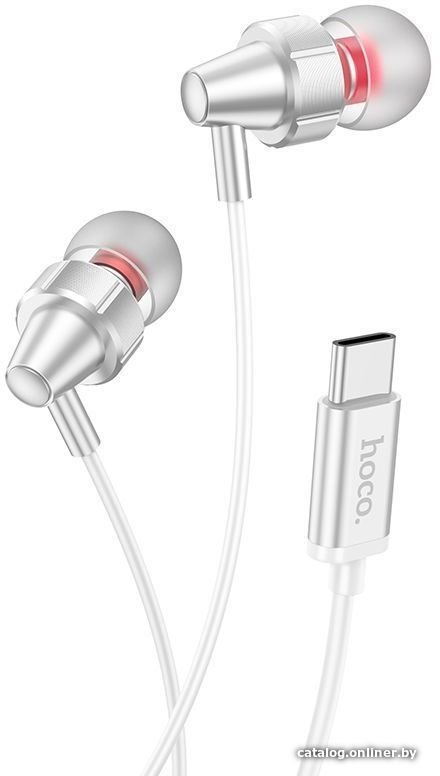 Наушники Hoco M90 USB Type-C (серебристый)