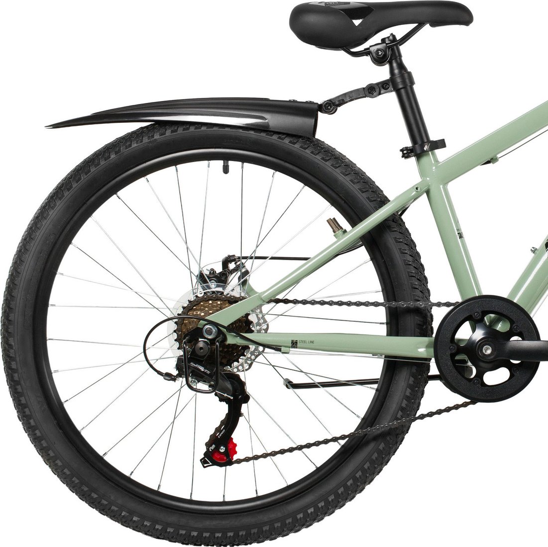 Детский велосипед Novatrack Battler 24 24SHD.BATTLER.12GN6 (хаки, разобранный)