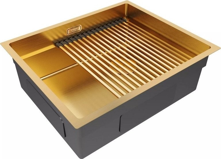 Кухонная мойка Paulmark Next-Pro 54 Uni PM705445-BG (золото/брашированное золото)