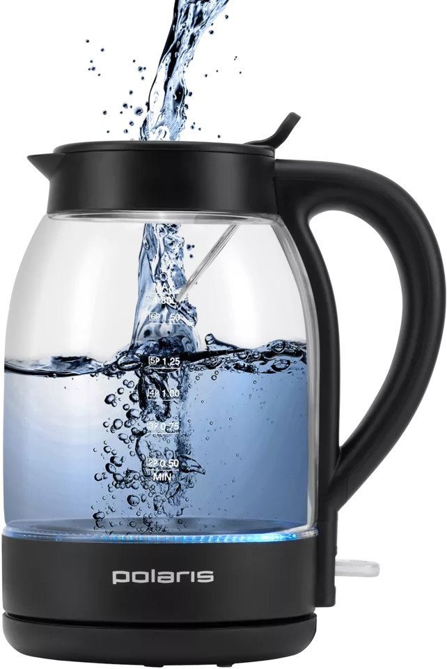 Электрический чайник Polaris PWK 1797CGL Water Way Pro (черный)