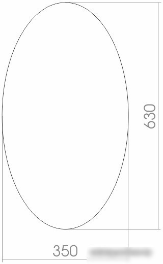 Mixline Зеркало Овал 35 525519