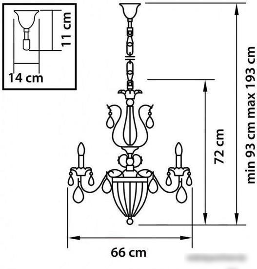 Подвесная люстра Lightstar SCHON 790111 (bronze)