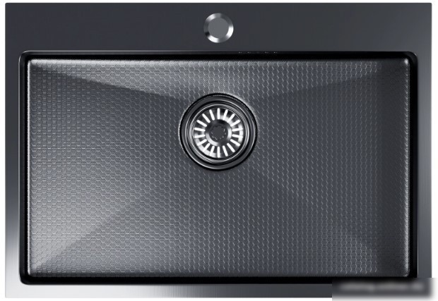 Кухонная мойка Mixline Pro 552937 (черный графит, с сифоном)
