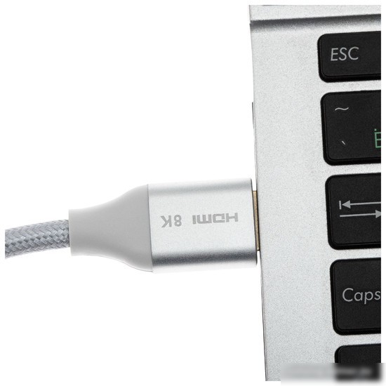 Кабель CACTUS HDMI - HDMI CS-HDMI.2.1-1.8 (1.8 м, серебристый)