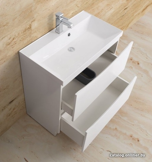 BelBagno Тумба под умывальник Marino-800-2C-PIA-BL-P (bianco lucido)
