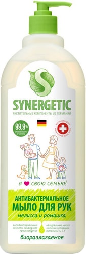 Synergetic Антибактериальное мыло Мелисса и ромашка 1 л