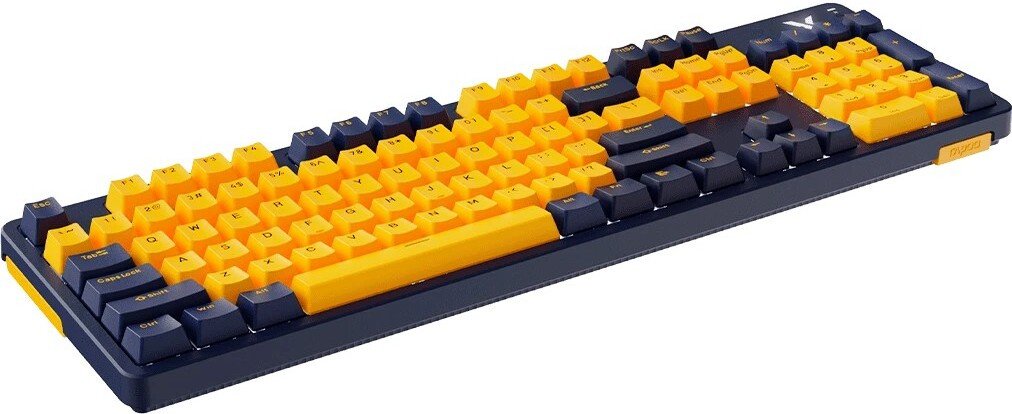 Клавиатура Rapoo V500 Pro 2024 (темно-синий/желтый)