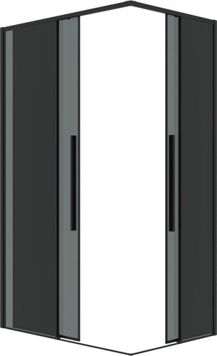 Душевой уголок Grossman Galaxy 120x80x195 300.K33.01.1280.21.10 (черный матовый/тонированное стекло)