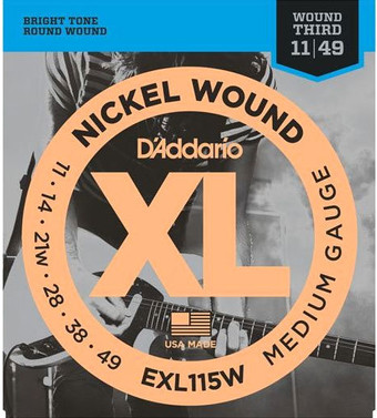 Струны для гитары D'Addario EXL115W