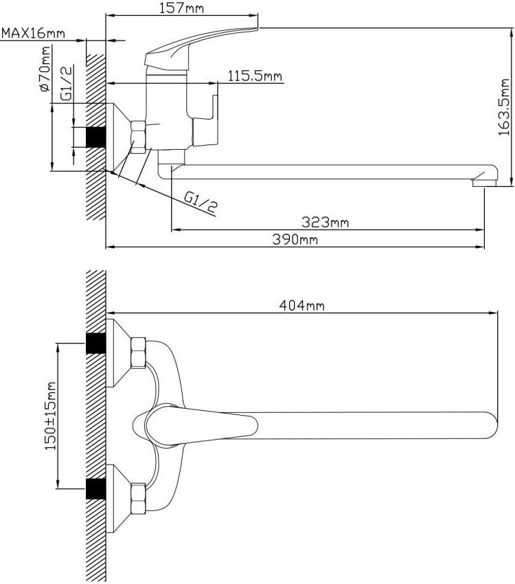 Смеситель AV Engineering AVSHU7-A131-222