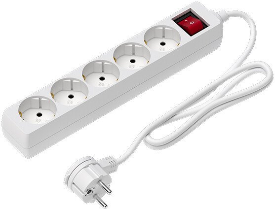 Сетевой фильтр Maxvi SP-130 (1.8м, белый)