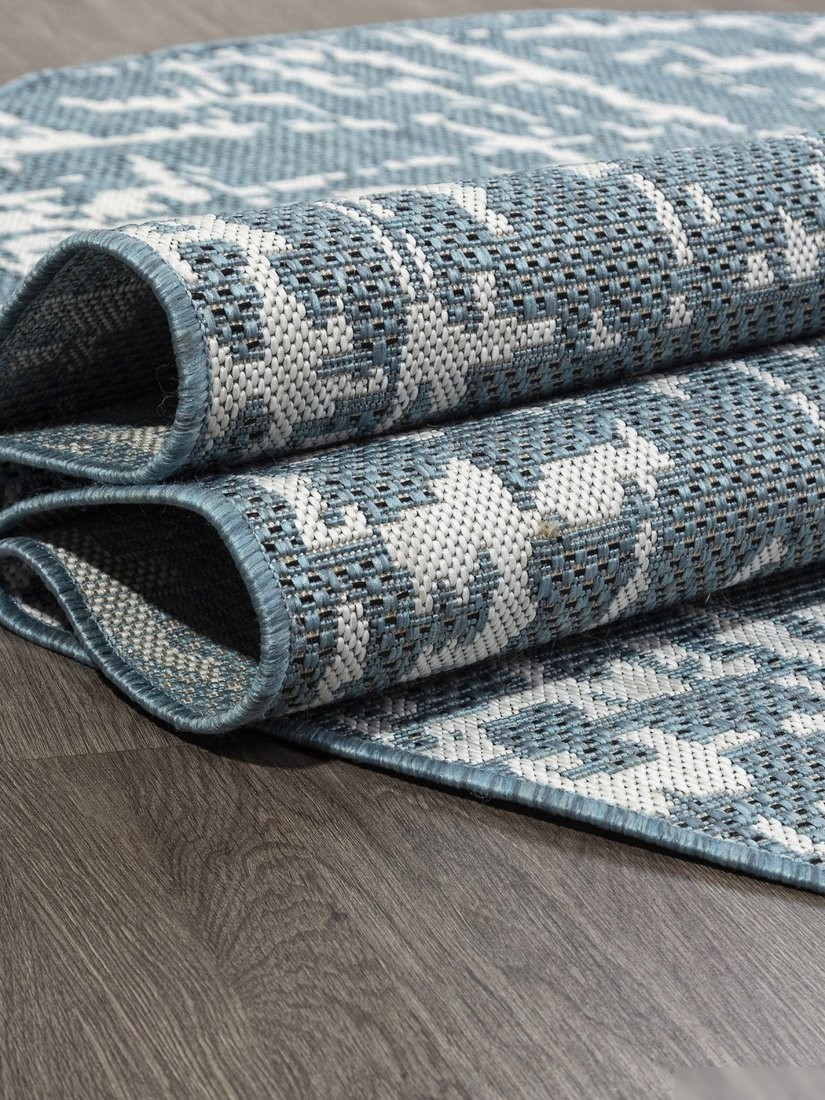 Циновка Merinos Kair S136-OVAL-BLUE (1.6х2.3)