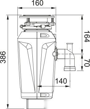 Измельчитель пищевых отходов Franke Slim 75 134.0715.096