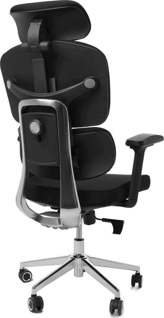 Игровое (геймерское) кресло Jiqiao R6001-ПЧ (черный/черный)