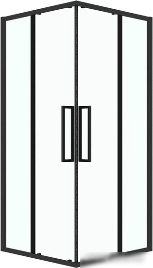 Душевой уголок Grossman Cosmo 100x100x195 300.K33.02.1010.21.00 (черный матовый/прозрачное стекло)