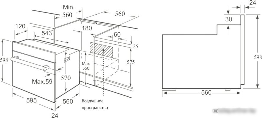 Электрический духовой шкаф Korting OKB 560 CFX