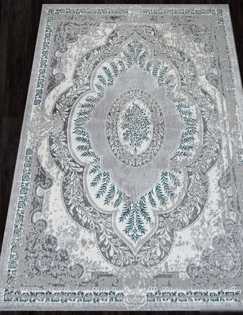 Ковер для жилой комнаты Merinos Palermo F290-STAN-GRAY-GREEN (2.4x3.4)