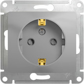 Розетка Schneider Electric Glossa GSL000345 (алюминий)