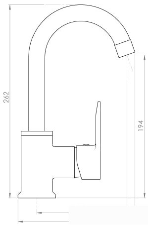 Смеситель Inan Kehribar M2303