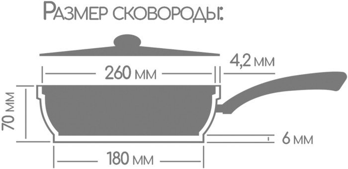 Сковорода Горница Гранит с2651аг
