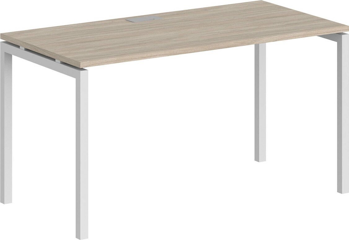 Офисный стол Norden 120х80х75 SG.207.OL.44.WH (белый/дуб светлый)