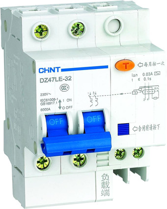 Дифференциальный автомат Chint DZ47LE-32 2P 25A 30mA AC С