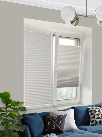 Плиссе Delfa Crep BLO СПШ-36102 (62x160, белый)