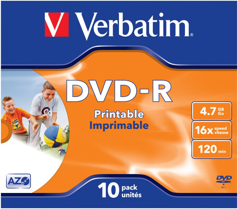 DVD-R диск Verbatim 4.7Gb 16x 43521 (25 шт.)