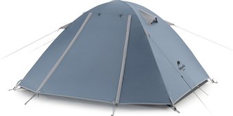 Кемпинговая палатка Naturehike P-Series NH18Z033-P 210T/65D (серый/голубой)